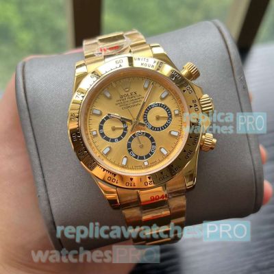 Copy Rolex Cosmo Daytona All Yellow Gold 904l Men 40mm Watches